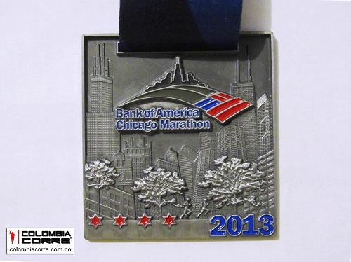 medalla maraton de chicago 2013