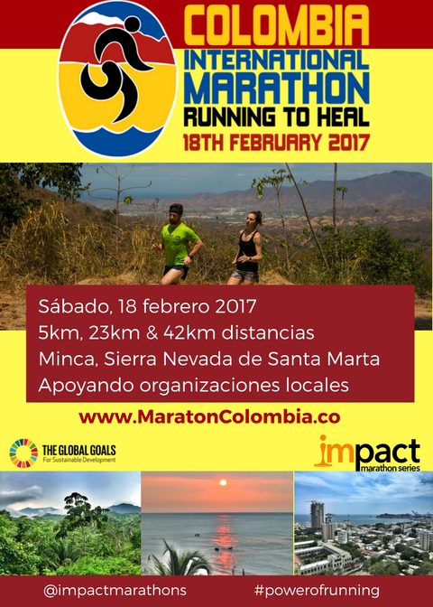 Colombia International Marathon flyer -18feb17